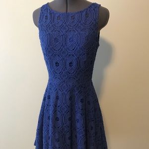 Royal blue lace dress